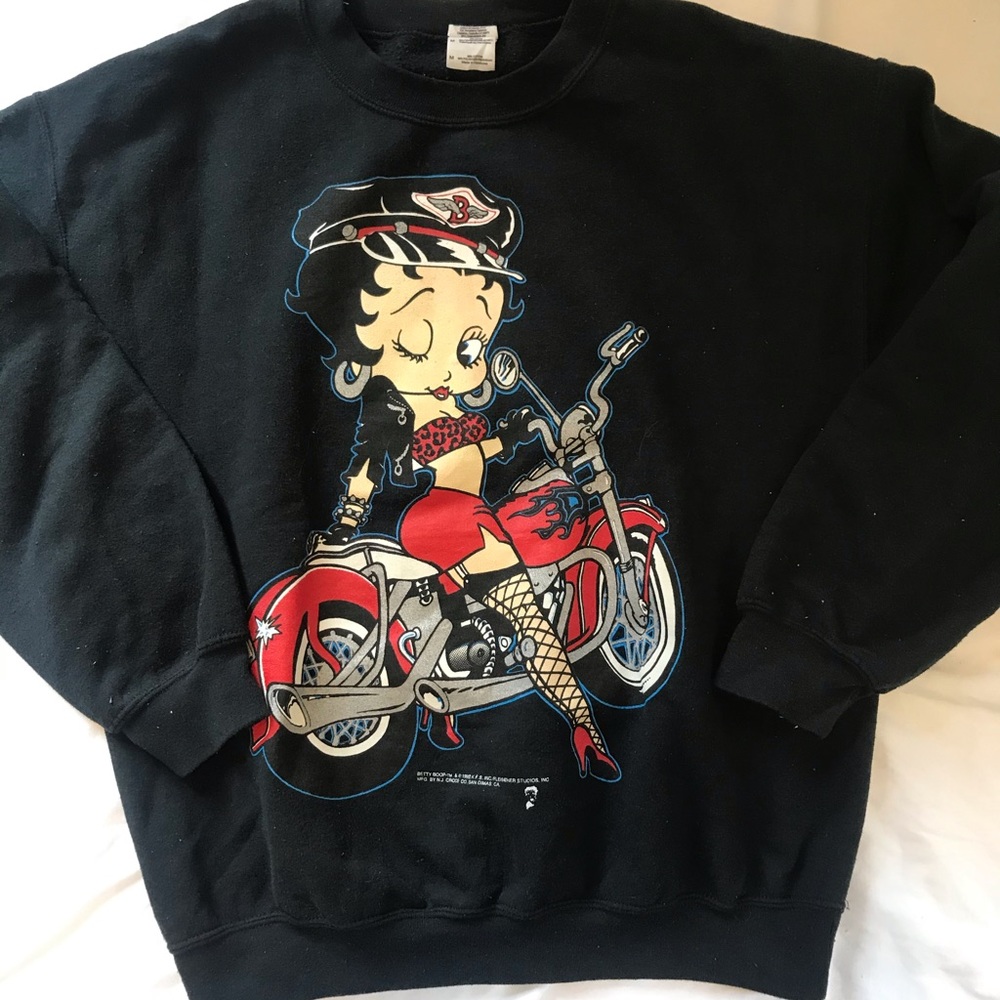 Vintage Betty Boop motorcycle sweatshirt
